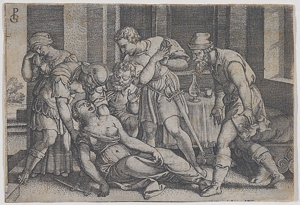 Suicide of Lucretia, from "Scenes from Roman History"