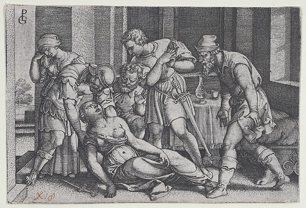 Suicide of Lucretia, from "Scenes from Roman History"