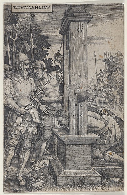 Titus Manlius, from "Roman Heroes"