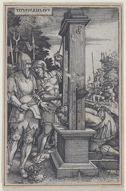 Titus Manlius, from "Roman Heroes"