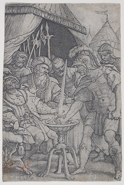 Mucius Scaevola and Porsenna, from "Roman Heroes"