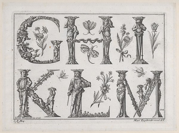 Decorated Roman alphabet