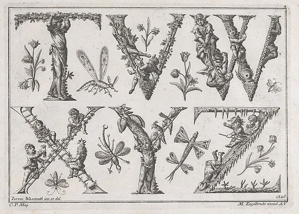 Decorated Roman alphabet