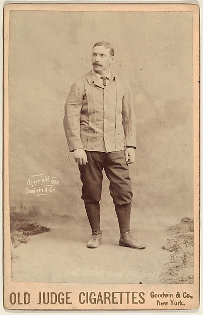 Fred C. Dunlap, Captain, Pittsburgh, from the series Old Judge Cigarettes