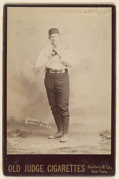 Maul, Pitcher, Pittsburgh, from the series Old Judge Cigarettes by Goodwin & Company, The Metropolitan Museum of Art