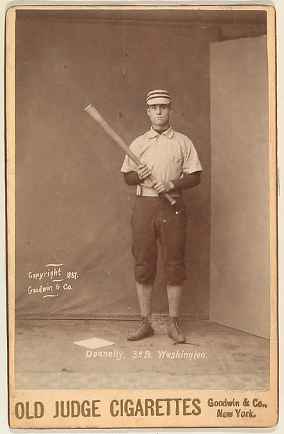 Donnelly, 3rd Base, Washington, from the series Old Judge Cigarettes