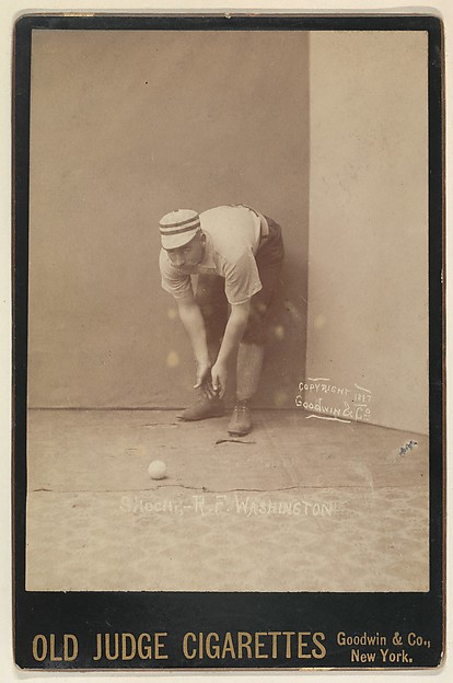 Shoch, Right Field, Washington, from the series Old Judge Cigarettes by Goodwin & Company, The Metropolitan Museum of Art