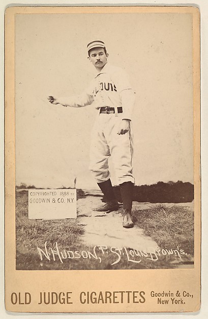 N. Hudson, Pitcher, St. Louis Browns, from the series Old Judge Cigarettes by Goodwin & Company, The Metropolitan Museum of Art