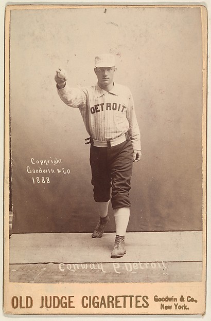 Conway, Pitcher, Detroit, from the series Old Judge Cigarettes by Goodwin & Company, The Metropolitan Museum of Art