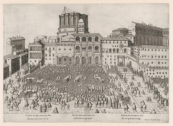 Papal Benediction, from "Speculum Romanae Magnificentiae"