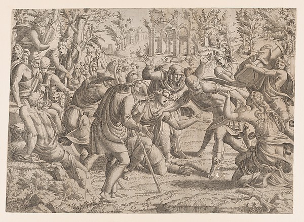 Cassandra Stopping Deiphobus from Killing Paris