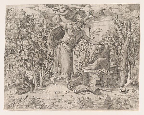 Abraham Sacrificing Isaac by Jean Mignon