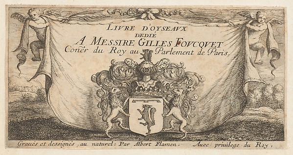 Title Page from "Livre d'Oyseaux" (Book of Birds)