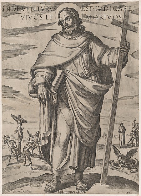 St. Philip, from "Christ, Mary and the Apostles" by Antonio Tempesta