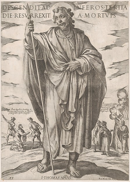 St. Thomas, from 'Christ, Mary and the Apostles'