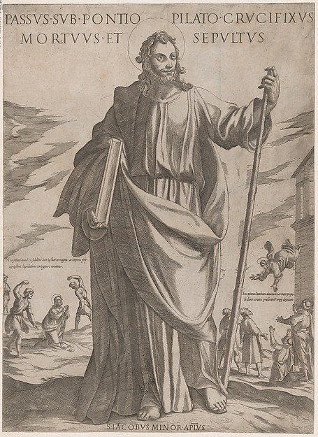 St. James Minor, from "Christ, Mary and the Apostles" by Antonio Tempesta