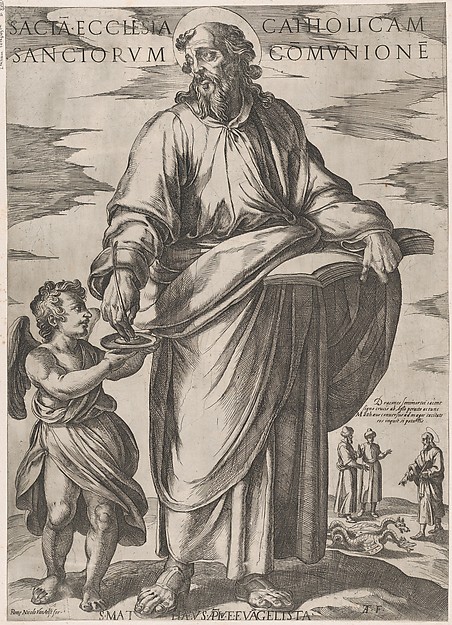 St. Matthew, from "Christ, Mary, and the Apostles" by Antonio Tempesta