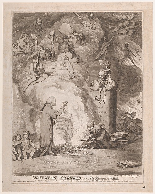 Shakespeare – Sacrificed; or, The Offering to Avarice