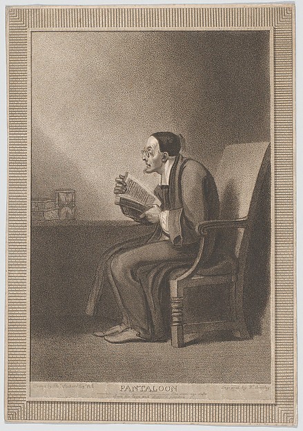 Pantaloon: "The Sixth Age Shifts into the Lean and Slippered Pantaloon" (Shakespeare, As You Like It)