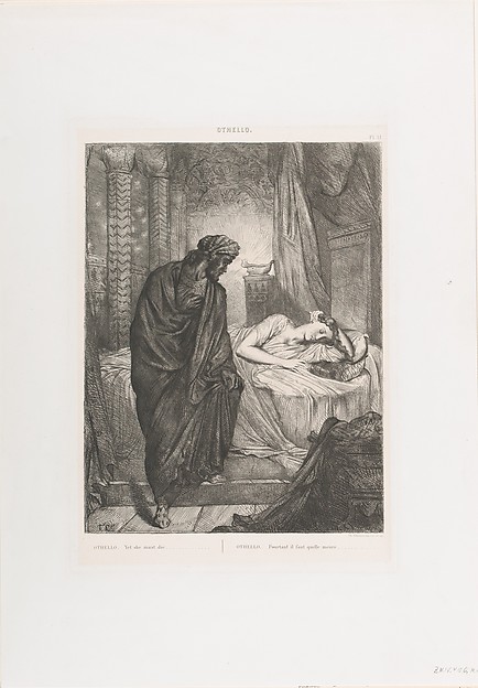 "Yet she must die": plate 11 from Othello (Act 5, Scene 2)