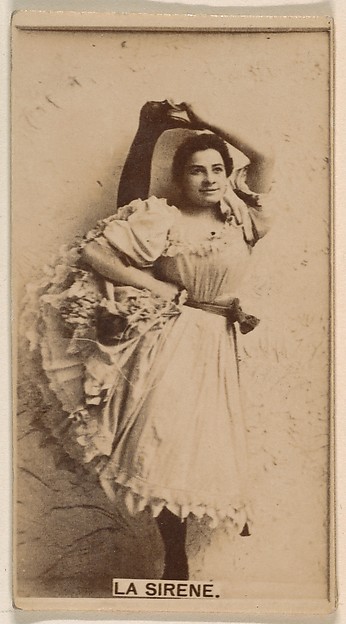 La Sirene, from the Actresses series (N245) issued by Kinney Brothers to promote Sweet Caporal Cigarettes
