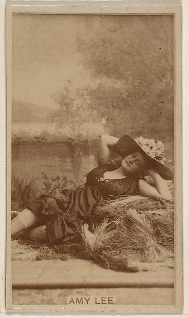 Amy Lee, from the Actresses series (N245) issued by Kinney Brothers to promote Sweet Caporal Cigarettes