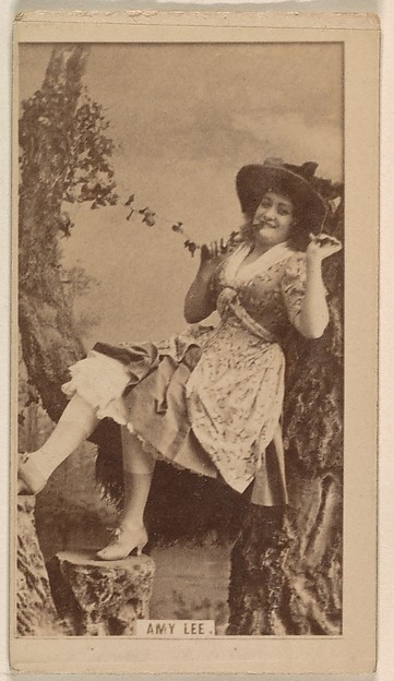 Amy Lee, from the Actresses series (N245) issued by Kinney Brothers to promote Sweet Caporal Cigarettes