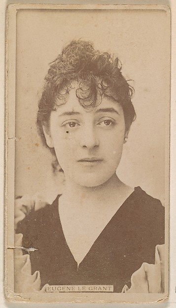 Eugene le Grant, from the Actresses series (N245) issued by Kinney Brothers to promote Sweet Caporal Cigarettes