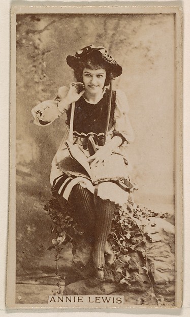 Annie Lewis, from the Actresses series (N245) issued by Kinney Brothers to promote Sweet Caporal Cigarettes
