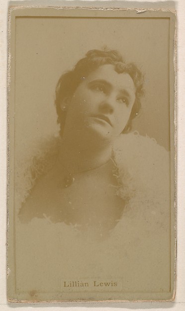 Lillian Lewis, from the Actresses series (N245) issued by Kinney Brothers to promote Sweet Caporal Cigarettes