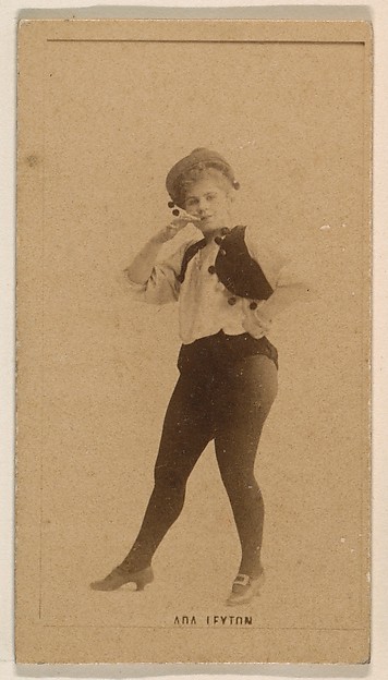 Ada Leyton, from the Actresses series (N245) issued by Kinney Brothers to promote Sweet Caporal Cigarettes
