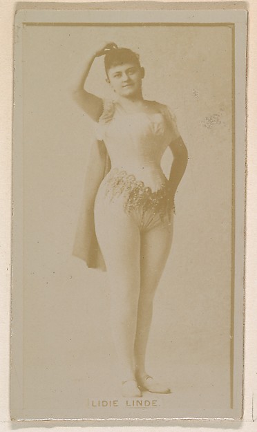 Lidie Linde, from the Actresses series (N245) issued by Kinney Brothers to promote Sweet Caporal Cigarettes