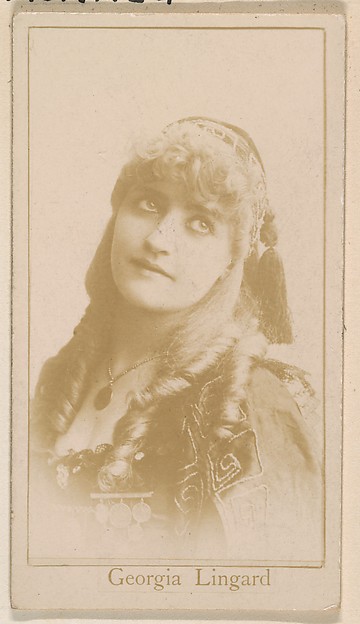 Georgia Lingard, from the Actresses series (N245) issued by Kinney Brothers to promote Sweet Caporal Cigarettes