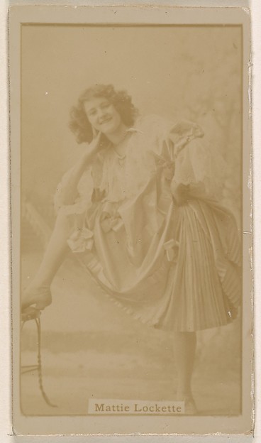 Mlle. Lobestini, from the Actresses series (N245) issued by Kinney Brothers to promote Sweet Caporal Cigarettes
