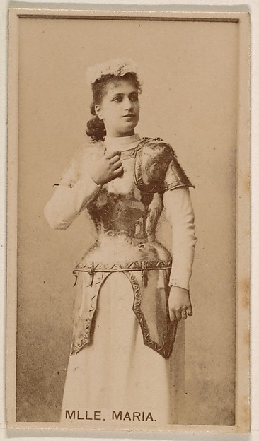 Mlle. Maria, from the Actresses series (N245) issued by Kinney Brothers to promote Sweet Caporal Cigarettes