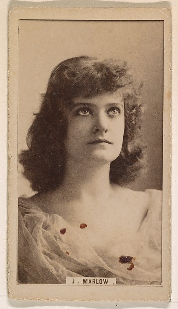 Julia Marlow, from the Actresses series (N245) issued by Kinney Brothers to promote Sweet Caporal Cigarettes
