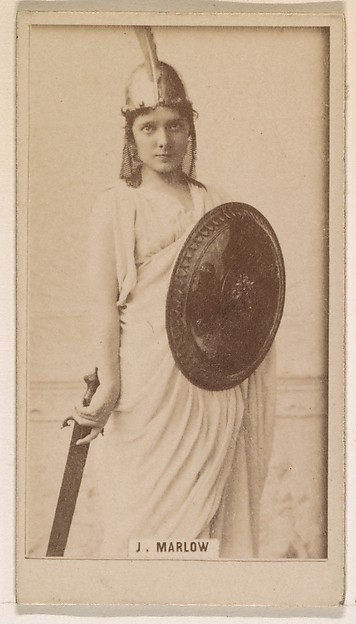 Julia Marlow, from the Actresses series (N245) issued by Kinney Brothers to promote Sweet Caporal Cigarettes