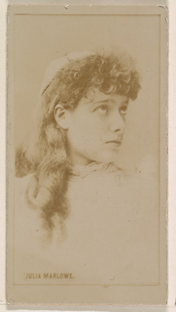 Julia Marlowe, from the Actresses series (N245) issued by Kinney Brothers to promote Sweet Caporal Cigarettes