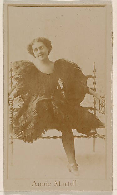 Annie Martell, from the Actresses series (N245) issued by Kinney Brothers to promote Sweet Caporal Cigarettes by Kinney Brothers Tobacco Company, The Metropolitan Museum of Art