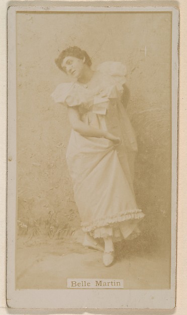 Belle Martin, from the Actresses series (N245) issued by Kinney Brothers to promote Sweet Caporal Cigarettes