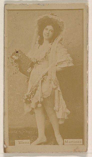 Elena Martinez, from the Actresses series (N245) issued by Kinney Brothers to promote Sweet Caporal Cigarettes