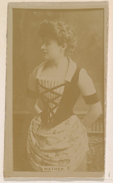 Margaret Mather, from the Actresses series (N245) issued by Kinney Brothers to promote Sweet Caporal Cigarettes by Kinney Brothers Tobacco Company, The Metropolitan Museum of Art