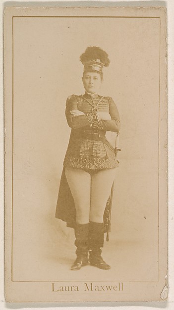 Laura Maxwell, from the Actresses series (N245) issued by Kinney Brothers to promote Sweet Caporal Cigarettes