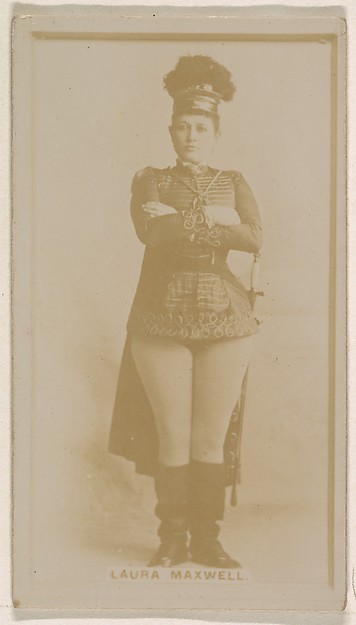 Laura Maxwell, from the Actresses series (N245) issued by Kinney Brothers to promote Sweet Caporal Cigarettes