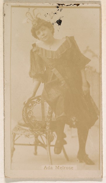 Ada Melrose, from the Actresses series (N245) issued by Kinney Brothers to promote Sweet Caporal Cigarettes