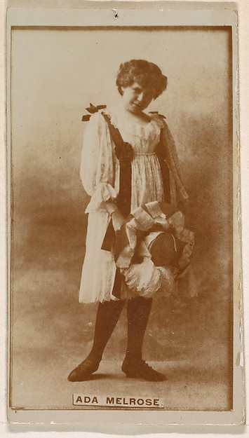 Ada Melrose, from the Actresses series (N245) issued by Kinney Brothers to promote Sweet Caporal Cigarettes