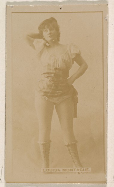 Louise Montague, from the Actresses series (N245) issued by Kinney Brothers to promote Sweet Caporal Cigarettes