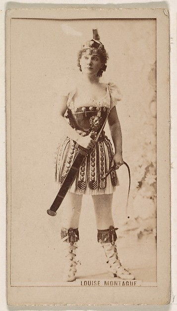 Louise Montague, from the Actresses series (N245) issued by Kinney Brothers to promote Sweet Caporal Cigarettes