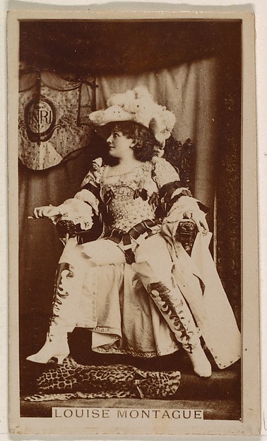 Louise Montague, from the Actresses series (N245) issued by Kinney Brothers to promote Sweet Caporal Cigarettes
