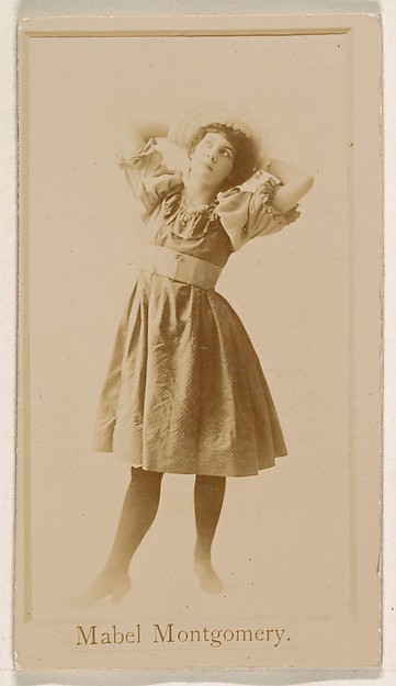 Mabel Montgomery, from the Actresses series (N245) issued by Kinney Brothers to promote Sweet Caporal Cigarettes